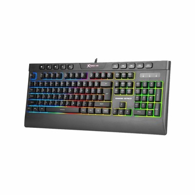 Clavier Gaming Membrane Multimédia Anti-Ghosting Rétro-Éclairage USB QWERTY GK-508 Xtrike Me