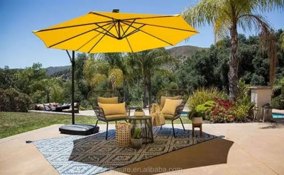 Parasol déporté de très haute qualité en Aluminium Avec 3 mètres de diamètre  