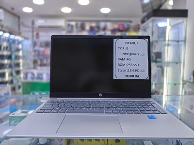 HP I3 13GEN 8G 256G NEUF JAMAIS UTILISÉE 