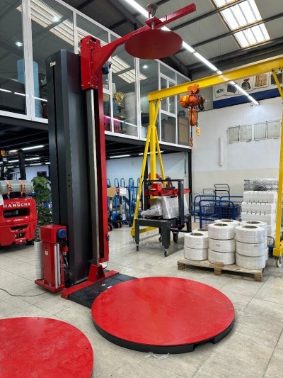 Banderoleuse filmeuse de palette avec presse stabilisatrice MH-FG-2000BC