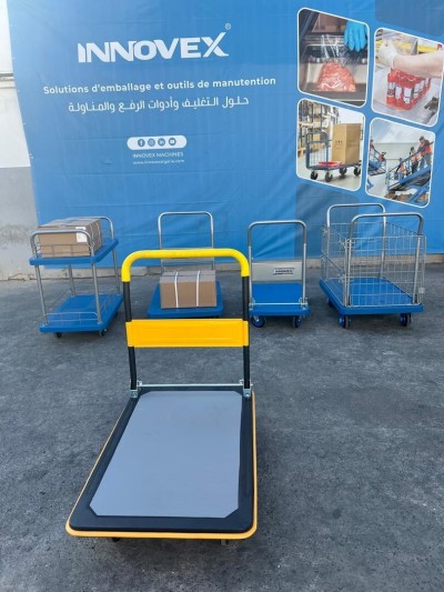 Chariot À Plate Forme En acier à bras pliable 