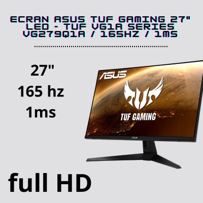 ASUS TUF Gaming VG279Q3A 27″ 180Hz IPS 1MS - DESKCOM Informatique