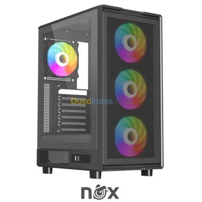 BOITIER NOX APEX FLOW BLACK ARGB