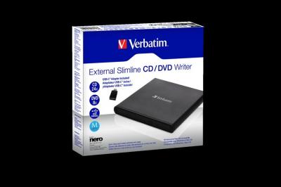 VERBATIM EXTERNAL SLILMINE CD/DVD WRITER 