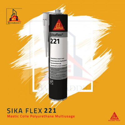 Sikaflex-221 | Mastic colle polyuréthane pour vitrages et les pare-brise