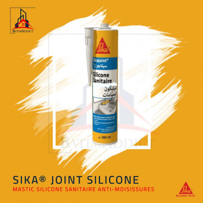 SIKA JOINT SILICONE SANITAIRE ANTI MOISISSURE