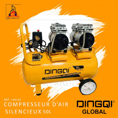 Compresseur d'air silencieux et sans huile 9L DINGQI 108109
