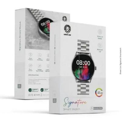 Green Lion Signature Smart Watch écran Super AMOLED 1,43 Couleur Silver