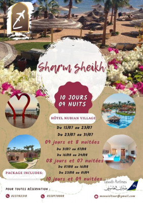 Top Sharm El Sheikh  08 Jours & 09 Jours & 10 Jours Mois De Juillet & Aout 