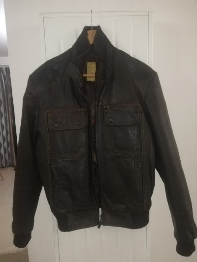 Veste cuire fashion homme ouedkniss