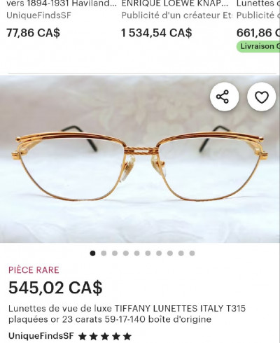 lunettes-de-vue-hommes-lunette-luxe-tiffany-vintage-23k-unisexe-khraissia-alger-algerie