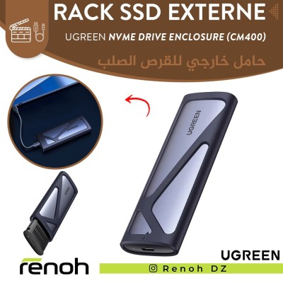Rack SSD Externe UGREEN NVME DRIVE ENCLOSURE (CM400)