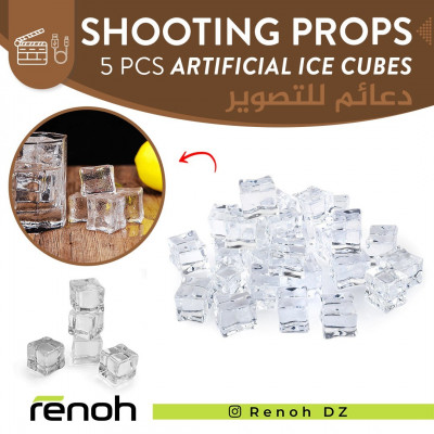 Shooting Props 5PCS ARTIFICIAL ICE CUBES Pour Studio