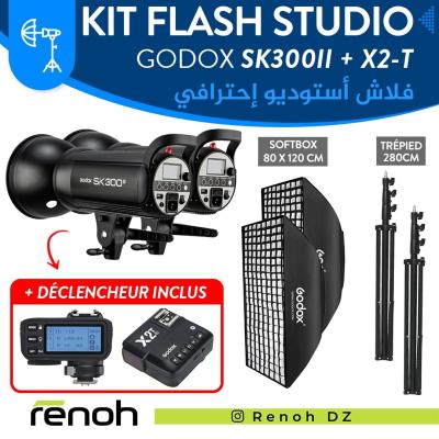 Kit Flash Studio GODOX SK300II Avec Déclencheur X2-T Inclu