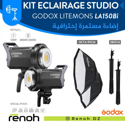 eclairages-kit-eclairage-studio-godox-litemons-la150bi-bi-color150w2-birkhadem-alger-algerie