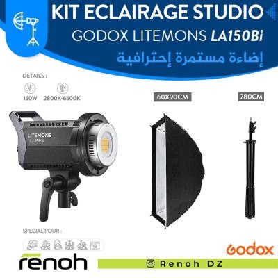 Kit Eclairage Studio GODOX LITEMONS LA150Bi (60x90cm)
