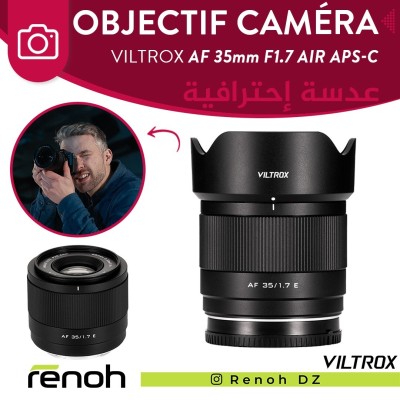 Objectif Caméra VILTROX AF 35mm F1.7 AIR APS-C
