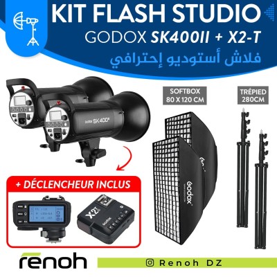 Kit Flash Studio GODOX SK400II Avec Déclencheur X2-T