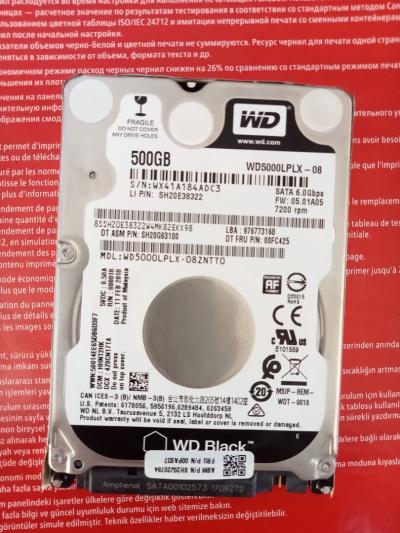 DISQUE DUR Western Digital noir 500GO