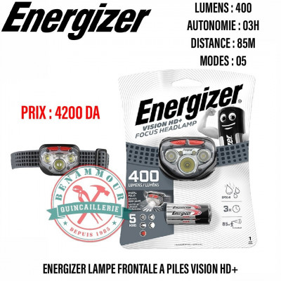 Lampe frontale Energizer 200 lumens - Alger Algérie