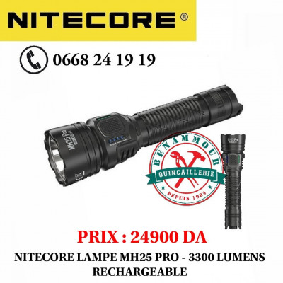 NITECORE lampe MH25 PRO - 3300 Lumens rechargeable 