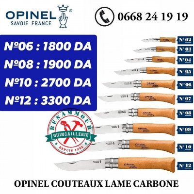 OPINEL COUTEAUX LAME CARBONE