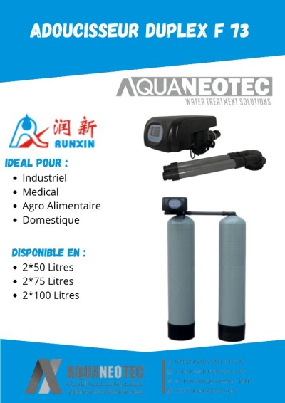 ADOUCISSEUR D'EAU DUPLEX F 73
