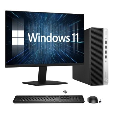 PC DE BUREAU HP I5 - 8EME - 8GB - 256SSD - ECRAN 22" - CLAVIER ET SOURIS