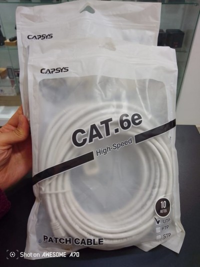 CABLE RESEAU 10M CAT.6E