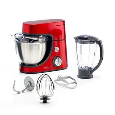 Moulinex Robot Masterchef Gourmet+Blender- Qa518G10 - 4 En 1 - 4.6L - Rouge