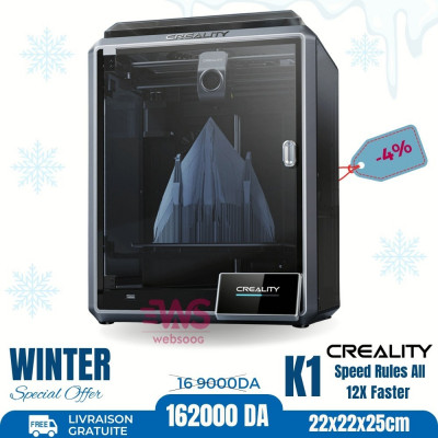 Official Creality K1 3D Printer, Printing Speed 600mm/s 12X Faster and More Efficient