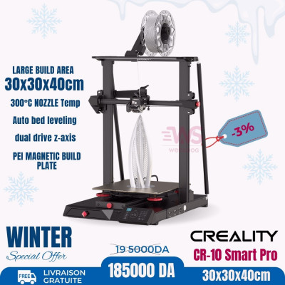 Imprimante 3D Creality CR-10 Smart Pro 30x30x40cm