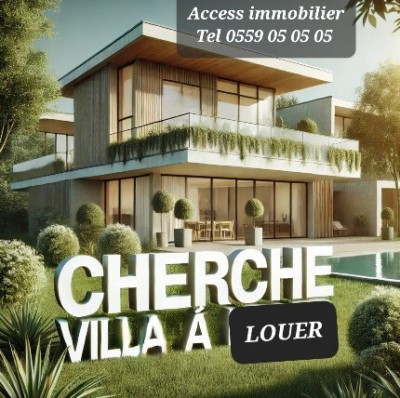 Cherche location Villa Alger Hydra