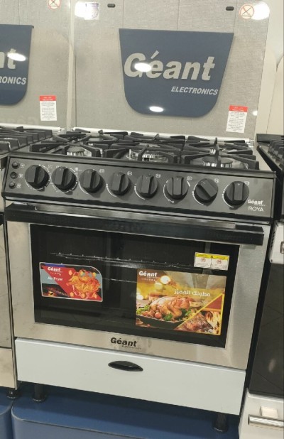 Cuisinière géant RoYA 5 feux ventilé Noir