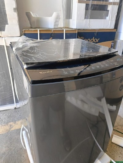 Machine a laver condor 15kg la top blanc gris 