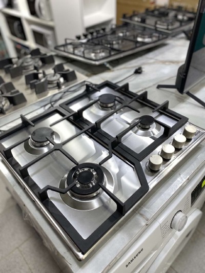 Plaque de cuisson 4 feux winor inox / noir avec 1 feu tabouna