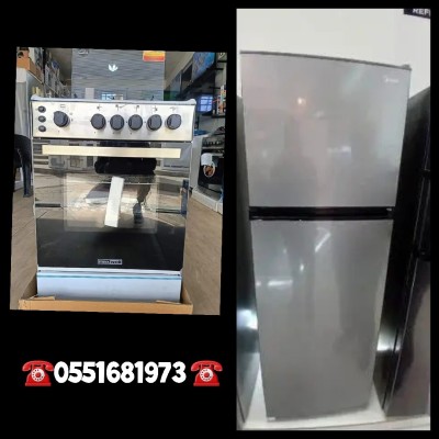 Pack Réfrigérateur midea 410l + cuisinière maxwell 4 feux