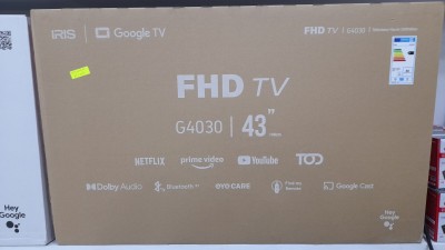 Promotion téléviseur iris 43p google tv Android 