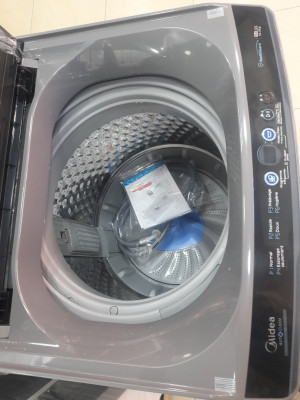 Promotion machine à laver midea 10kg la top grise