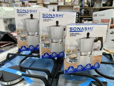 SONASHI cafetière à espresso moka 3 tasses et 6 tasses et 9 tasses