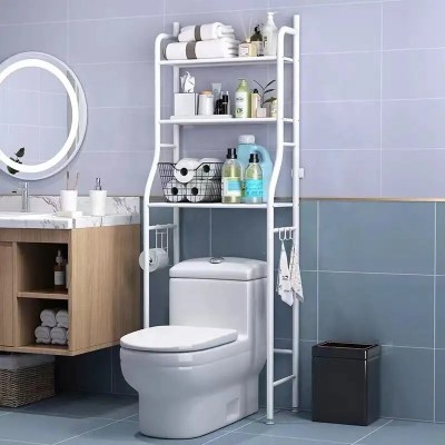 Support de rangement salle de bain étagère armoire economiseur d'espace toilette ou Machine a laver