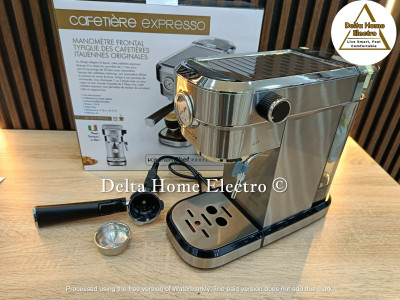 machines-a-cafe-et-mousseurs-kitchenchef-professional-cafetiere-expresso-avec-manometre-20-bars-1350w-1-tasse-expr6851-kolea-tipaza-algerie