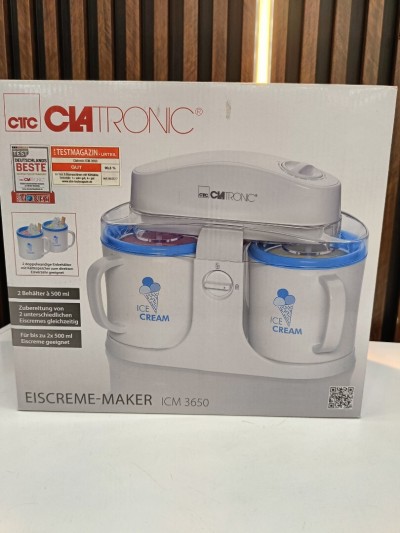 CLATRONIC Sorbetière Ice Cream Maker double tasses