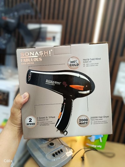 SONASHI Sèche-cheveux 3046 2000W chaud/froid 2 Vitesses