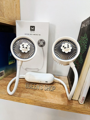 MINI VENTILATEUR DE COU NECK FAN مروحة العنق القابلة للشحن