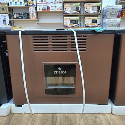 CRISTOR Radiateur chauffage a gaz 12Kw marron chocolat avec detecteur offert