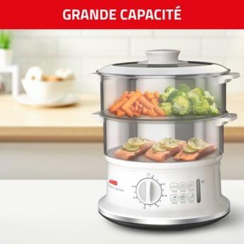 SEB Cuisseur a vapeur 2 Bols inox Série Convenient 6L VC145100