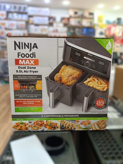 NINJA Foodi Max Air fryer Dual Zone 9.5L 6 programmes ( Original )