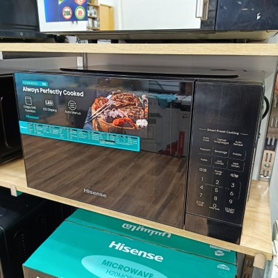 HISENSE Micro-onde et four electrique 25L 900/1000w Touches digitales et Porte a bouton poussoir