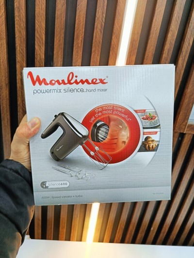 MOULINEX Power Silence Batteur 600w 4 accessoires HM650E10